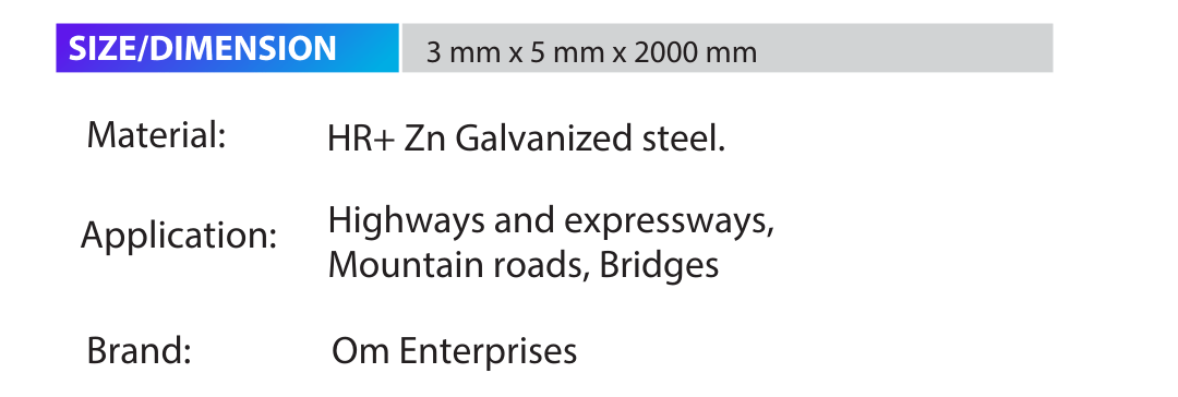 Thrie Metal Beam Crash Barriers