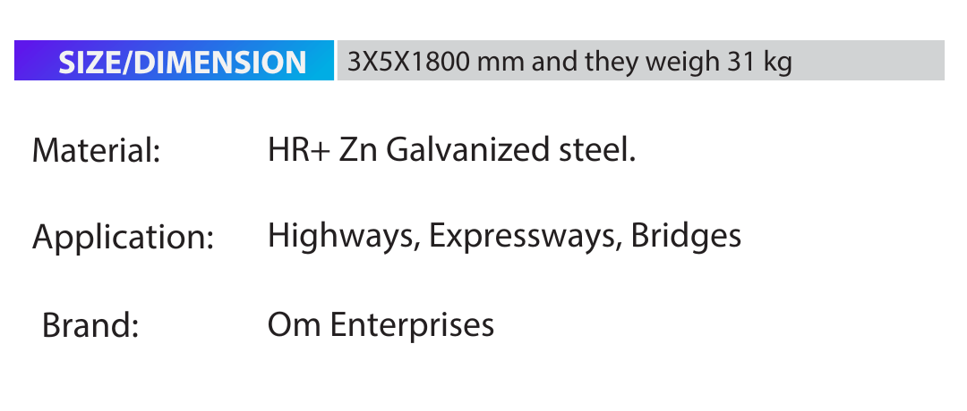 Railway W Metal Beam Crash Barrier