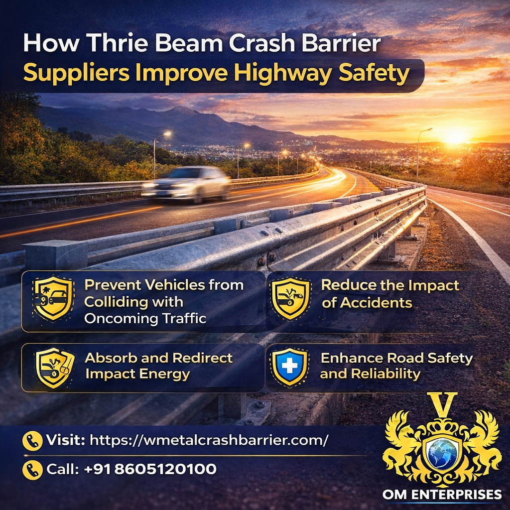 Thrie Beam Crash Barrier Supplier in Madhya Pradesh